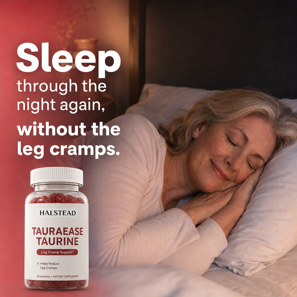 Halstead TauraEase Taurine | For Leg Cramps and Unbroken Nights